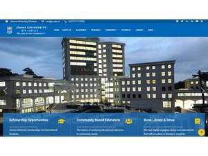 Jimma University's Website Screenshot
