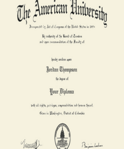 Buy college degree from The American University