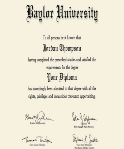 Buy college degree from The Baylor University