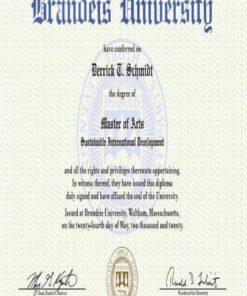 Buy college degree from The Brandeis University