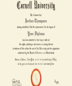 Buy college degree from The Cornell University