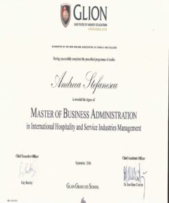 Buy college degree from the Glion Institute of Higher Education