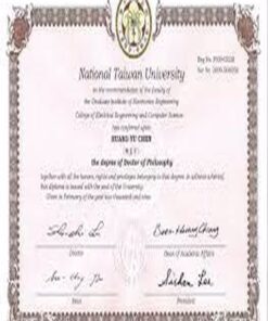 Buy college degree from the National Taiwan University