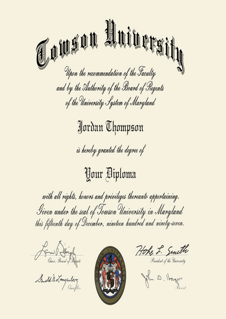 Buy college degree from The Towson University