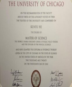 Buy college degree from The University of Chicago