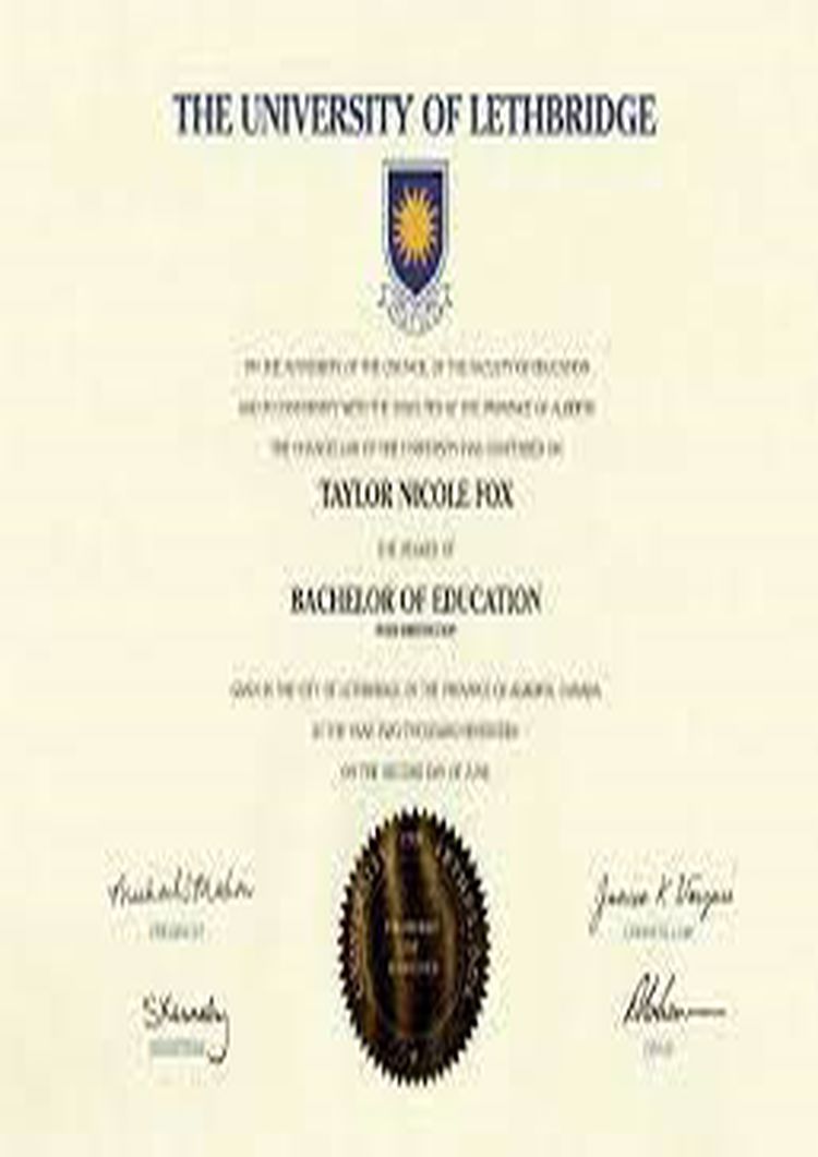 Buy college degree from The University of Lethbridge