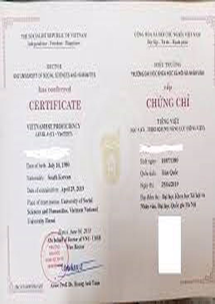 Buy college degree from the Vietnam National University, Hanoi