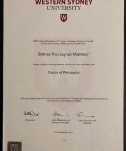 Buy college degree from Western Sydney University