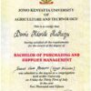 Buy college degree from The Jomo Kenyatta University of Agriculture and Technology